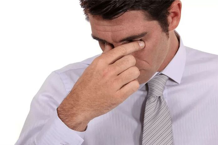 inflammation of the prostate in a man